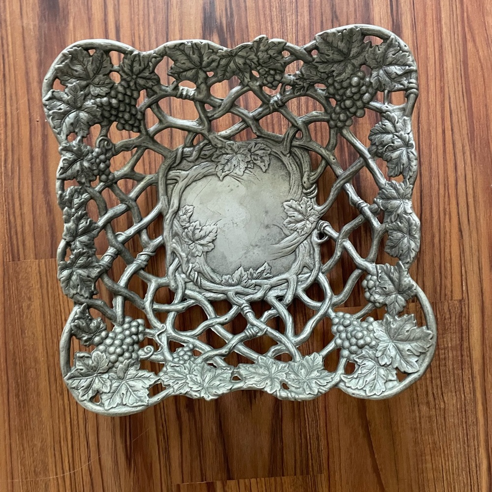 Silver Decorative Metal Basket